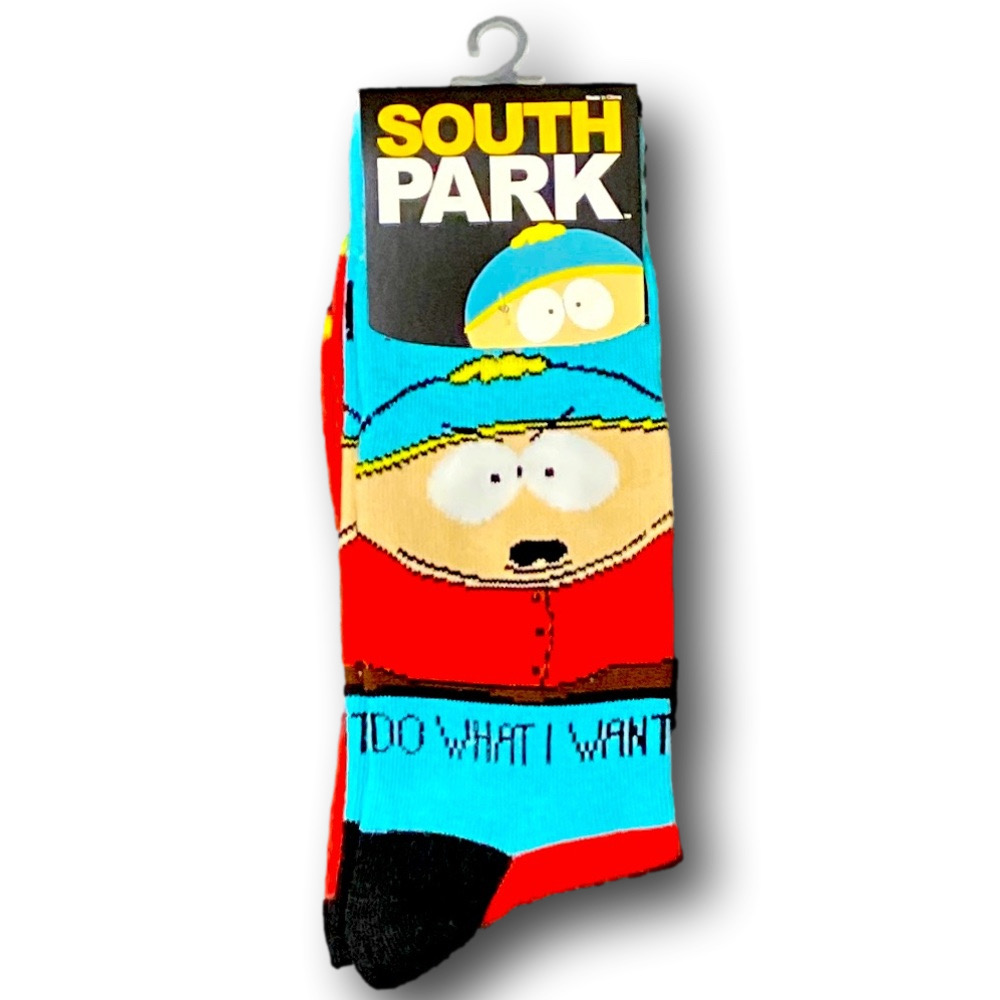 3/$20 South Park Eric Cartman "I Do What I Want" Funny Novelty Crew Socks - NWT